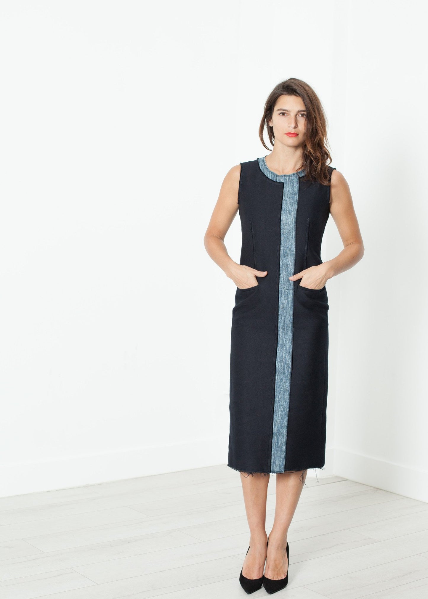 Denim Dress in Denim Bis