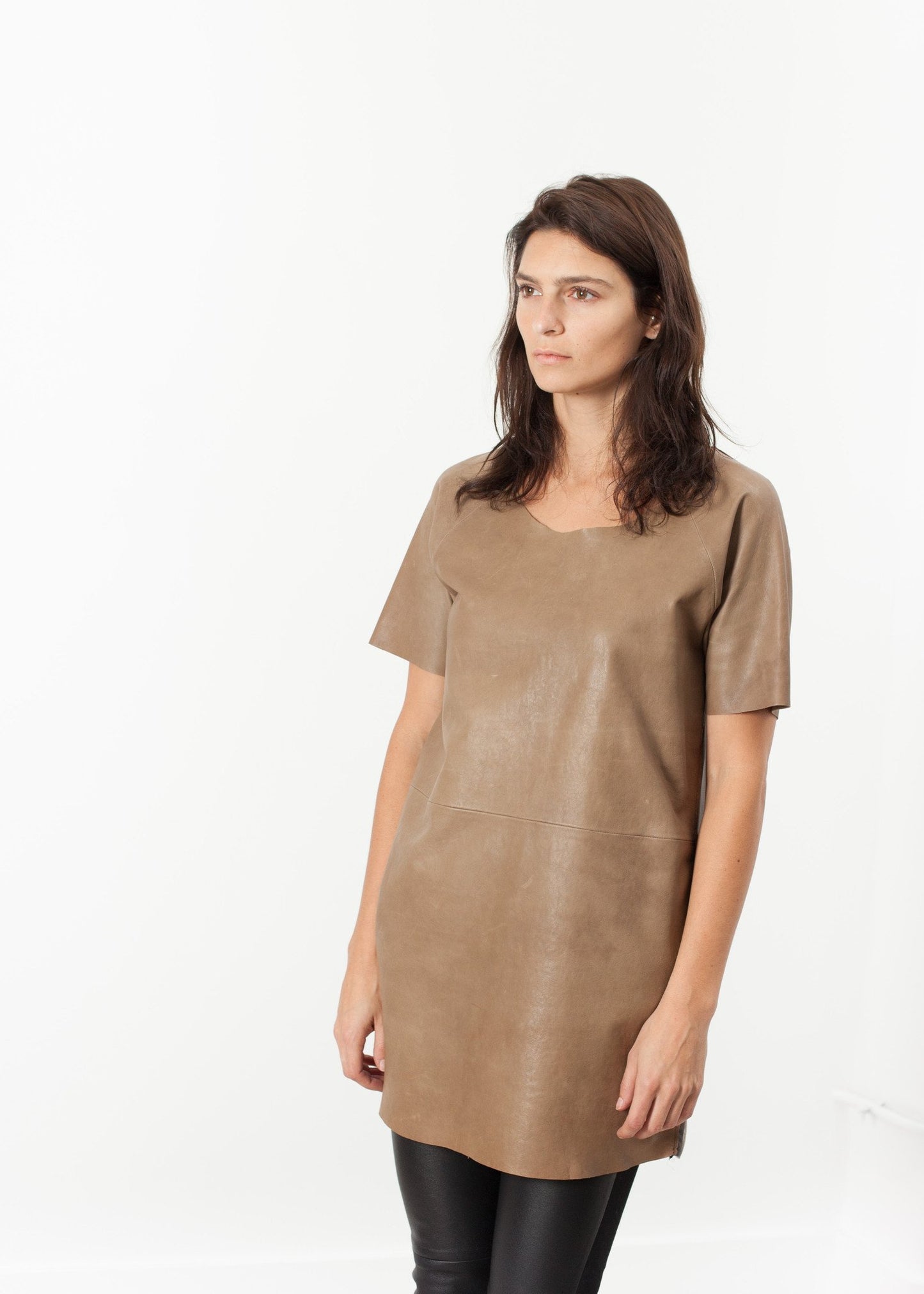 Leather Front Tunic Bis2
