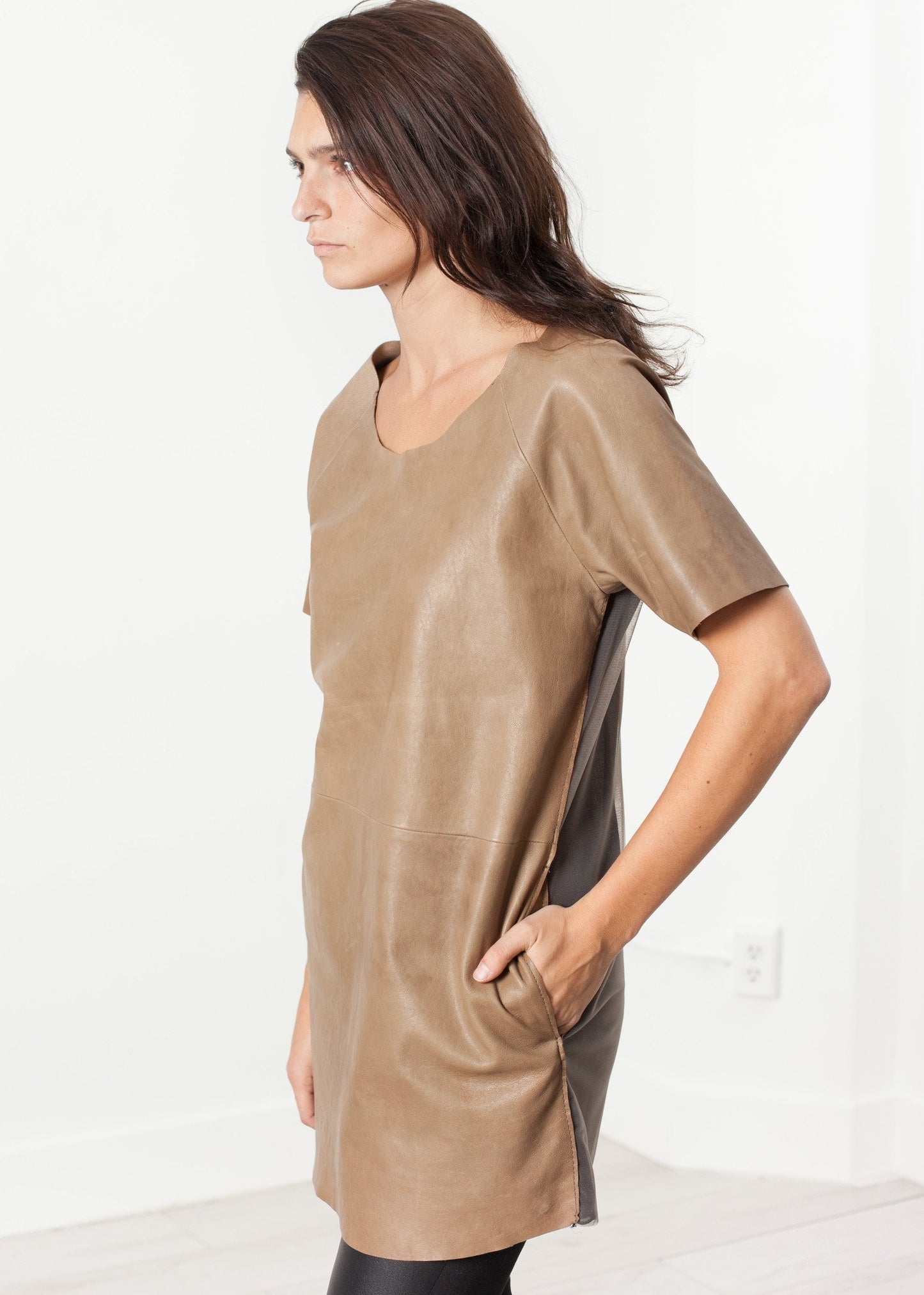 Leather Front Tunic Bis2